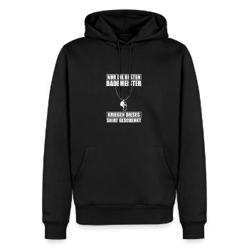 Nur die Besten Bademeister Schwimmmeister - Männer Premium Bio Hoodie - Schwarz - Vorne - Nico (187cm)