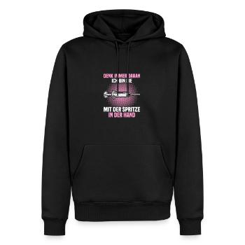 Arzthelferin Krankenschwester Ärztin - Männer Premium Bio Hoodie - Schwarz - Vorne - Nico (187cm)