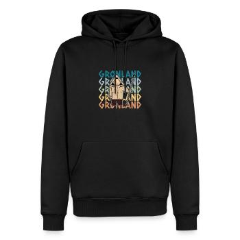 Grönland Thulemand Dänemark Inuit Religion - Männer Premium Bio Hoodie - Schwarz - Vorne - Nico (187cm)