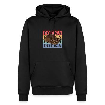 Potica Slowenien Kuchen Rollkuchen Bäcker - Männer Premium Bio Hoodie - Schwarz - Vorne - Nico (187cm)