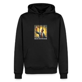Mean Miothfucker - Men’s Premium Organic Hoodie - black - Front - Nico (187cm)