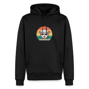 Schäfer Schaf - Männer Premium Bio Hoodie - Schwarz - Vorne - Nico (187cm)