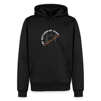 École de musique Orchestre Basson Clarinette Musicien - Sweat à capuche Premium bio Homme - noir - Devant - Nico (187cm)