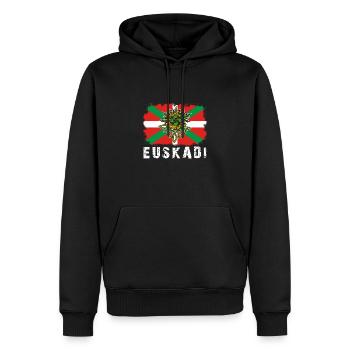 Euskal Herria Spanien Lauburu Baskisch Land - Männer Premium Bio Hoodie - Schwarz - Vorne - Nico (187cm)