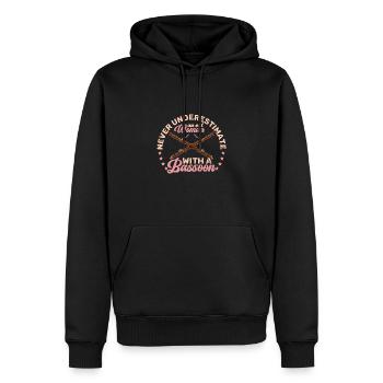 Orchester Musik Musiker Fagott Bassoon - Männer Premium Bio Hoodie - Schwarz - Vorne - Nico (187cm)