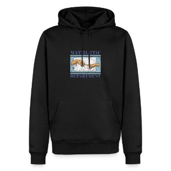 Fibonacci Kunst Geometrie Spirale Schüler - Männer Premium Bio Hoodie - Schwarz - Vorne - Nico (187cm)