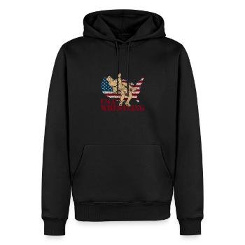 Kampfsportler Wrestler Wrestling Ringen Sport - Männer Premium Bio Hoodie - Schwarz - Vorne - Nico (187cm)