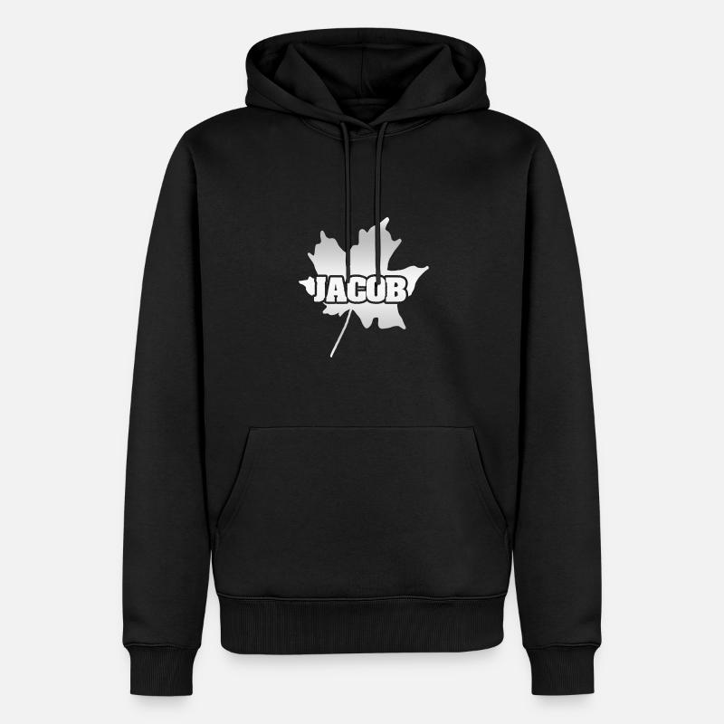 Herbst Jacob - Männer Premium Bio Hoodie - Schwarz