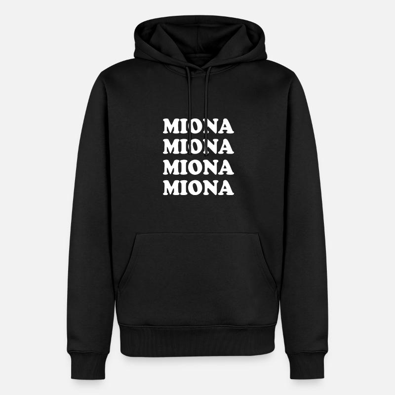 Name Miona - Männer Premium Bio Hoodie - Schwarz