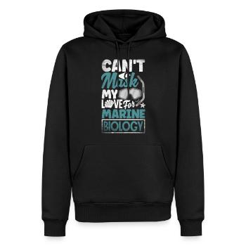 Marine Biology Marine Biologist Science Cant Mask - Männer Premium Bio Hoodie - Schwarz - Vorne - Nico (187cm)