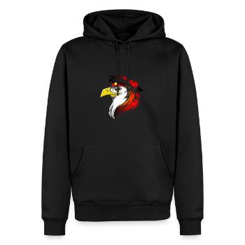 Aborigines - Männer Premium Bio Hoodie - Schwarz - Vorne - Nico (187cm)