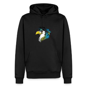 Bahamas - Sweat à capuche Premium bio Homme - noir - Devant - Nico (187cm)