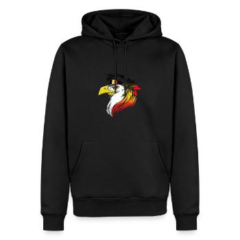 Belgien - Männer Premium Bio Hoodie - Schwarz - Vorne - Nico (187cm)
