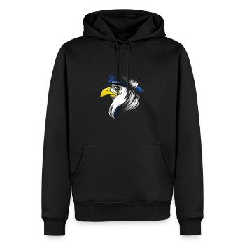 Estonia - Men’s Premium Organic Hoodie - black - Front - Nico (187cm)