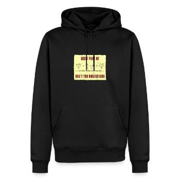 Fibonacci Folge Kunst Goldener Schnitt Mathe - Männer Premium Bio Hoodie - Schwarz - Vorne - Nico (187cm)