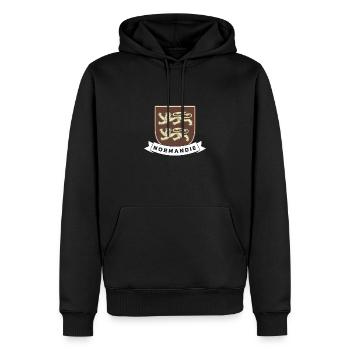 Flagge der Normandie frankreich Reise Tourist Regi - Männer Premium Bio Hoodie - Schwarz - Vorne - Nico (187cm)