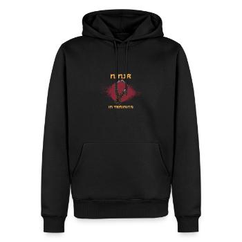 Ninjutsu Nunchaku Ninja Armes d’entraînement Karaté - Sweat à capuche Premium bio Homme - noir - Devant - Nico (187cm)