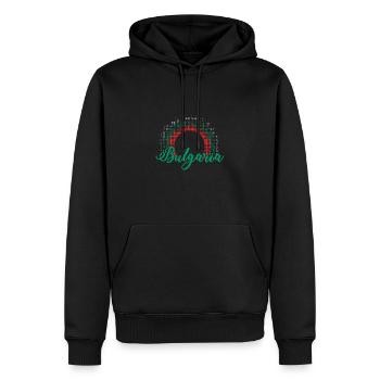 Bulgarien Herkunft Flagge Balkan Sofia Reise - Männer Premium Bio Hoodie - Schwarz - Vorne - Nico (187cm)