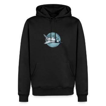 Buran Sowjetunion UdSSR Rakete Raumflugzeug - Männer Premium Bio Hoodie - Schwarz - Vorne - Nico (187cm)