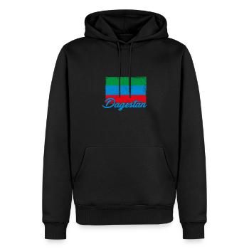Dagestanisch Flagge Dagestan Adler Urlaub - Männer Premium Bio Hoodie - Schwarz - Vorne - Nico (187cm)