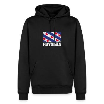 Holzschuh Niederlande National Königstag - Männer Premium Bio Hoodie - Schwarz - Vorne - Nico (187cm)