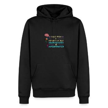 Gehirnanatomie Neurologie Arzt Medizin - Männer Premium Bio Hoodie - Schwarz - Vorne - Nico (187cm)