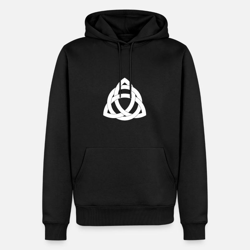 Triangle de la vie - Sweat à capuche Premium bio Homme - noir