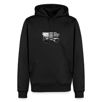 Morse Mörser Radio Funktechniker Hobby Ham - Männer Premium Bio Hoodie - Schwarz - Vorne - Nico (187cm)