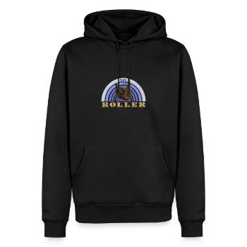 Chanukka jüdische Feiertag Dreidel Juden - Männer Premium Bio Hoodie - Schwarz - Vorne - Nico (187cm)