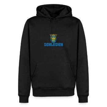Schlesien Provinz Region Wappen Breslau - Männer Premium Bio Hoodie - Schwarz - Vorne - Nico (187cm)