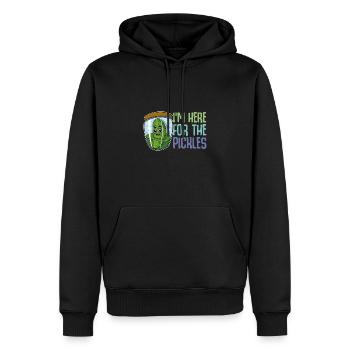 Vegan Gurke Obst Essiggurke Garten Gesund - Männer Premium Bio Hoodie - Schwarz - Vorne - Nico (187cm)