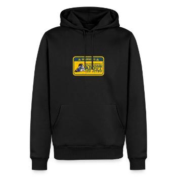 Jiu-Jitsu brésilien BJJ Sports Filles - Sweat à capuche Premium bio Homme - noir - Devant - Nico (187cm)