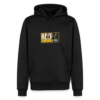 Teleskop Sterne Beobachten Astronomie Hobby - Männer Premium Bio Hoodie - Schwarz - Vorne - Nico (187cm)