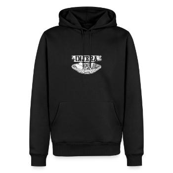 Injera eritrische Küche Essen Brot Backen - Männer Premium Bio Hoodie - Schwarz - Vorne - Nico (187cm)