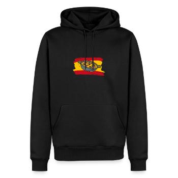 Paella Paellapfanne Sapnisches Reisgerischt - Männer Premium Bio Hoodie - Schwarz - Vorne - Nico (187cm)