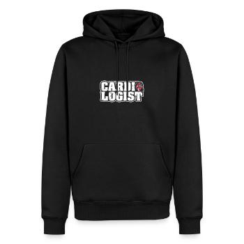 Formation cardiologue Profession cardiologie Coeur - Sweat à capuche Premium bio Homme - noir - Devant - Nico (187cm)
