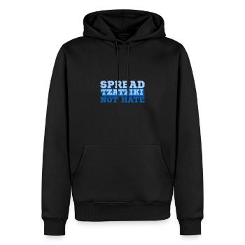 Griechenland Flagge Balkan Urlaub Antike Korfu - Männer Premium Bio Hoodie - Schwarz - Vorne - Nico (187cm)