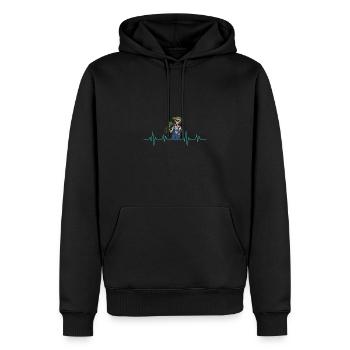 Skelett Blumen Hobby Kleingärtner Garten - Männer Premium Bio Hoodie - Schwarz - Vorne - Nico (187cm)