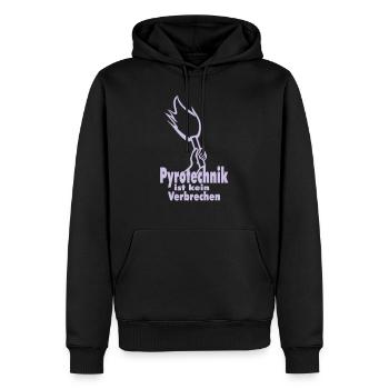 pyrotechnik - Männer Premium Bio Hoodie - Schwarz - Vorne - Nico (187cm)