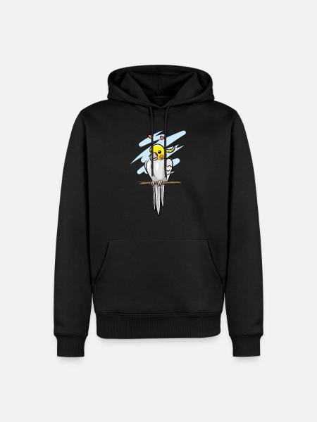 Cockatiel - Men’s Premium Organic Hoodie - black