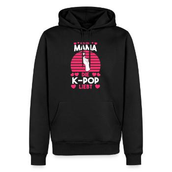 Mutter Mama Anime K-pop - Männer Premium Bio Hoodie - Schwarz - Vorne - Nico (187cm)