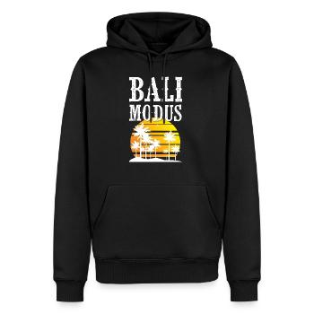 Bali Modus - Männer Premium Bio Hoodie - Schwarz - Vorne - Nico (187cm)