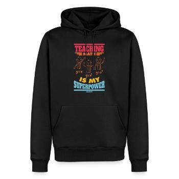Matematik Matematik Matematik Matematik Lærer Gave - Herre Premium økologisk hoodie - sort - Foran - Nico (187cm)