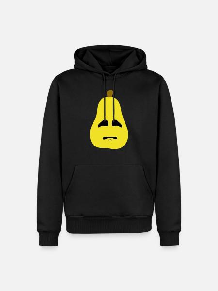 Pear - Men’s Premium Organic Hoodie - black