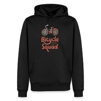 Vélo Cardio Hobby Cyclist Racing - Sweat à capuche Premium bio Homme - noir - Devant - Nico (187cm)