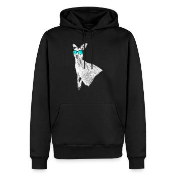 Känguru Tierliebhaber Naturfans Sonnenbrille Kängu - Männer Premium Bio Hoodie - Schwarz - Vorne - Nico (187cm)