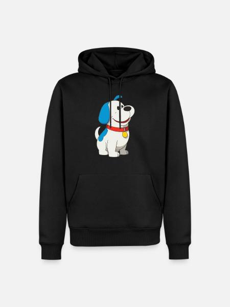 chien - Sweat à capuche Premium bio Homme - noir