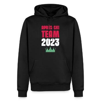 Apres Ski 2023 Krone - Men’s Premium Organic Hoodie - black - Front - Nico (187cm)