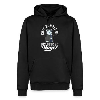 Cute Bundle Of Unfocused Rage Kawaii Gothic - Men’s Premium Organic Hoodie - black - Front - Nico (187cm)