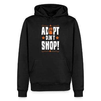 tierschutz pfote - Männer Premium Bio Hoodie - Schwarz - Vorne - Nico (187cm)
